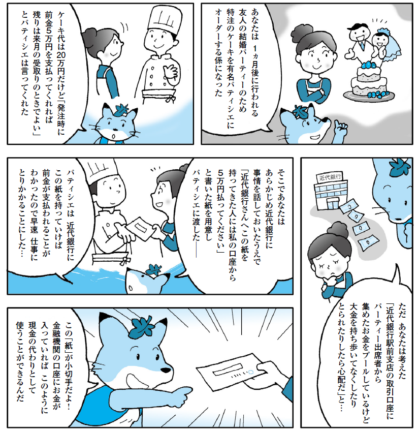 マンガ 手形・小切手の役割と 手続きの流れを押さえよう - KINDAI